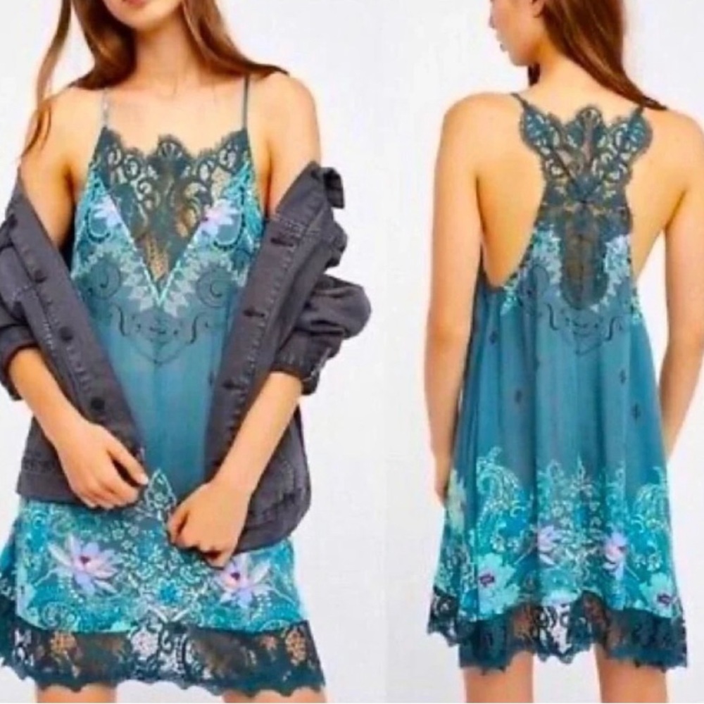 Intimitely Free People Who’s Sorry Now Floral Slip Dress XS